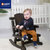 Zolitt 卓理 儿童实木摇摇椅躺椅安抚椅多功能婴儿椅宝宝哄睡椅沙发玩具(蜜色)第2张高清大图