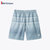 波梵森2021夏季新款运动短裤男士休闲五分裤子宽松外穿潮流薄款速干沙滩裤(浅灰色 XL)第2张高清大图