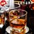 威士忌杯子6只套装洋酒杯玻璃酒杯 酒吧啤酒杯水杯茶杯加厚耐热(100毫升竖纹杯2只)第2张高清大图