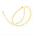 传世美钰 黄金项链足金水波纹项链 免工费(约6.44克 长约44-45cm)第5张高清大图