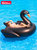网红火烈鸟游泳圈女成人儿童水上坐骑充气玩具独角兽大号浮床浮排(披萨浮排（送手拉泵）)第5张高清大图