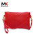 莫尔克（MERKEL）新款女手包单肩包手拿包时尚鳄鱼纹斜跨手包手机包休闲零钱包(红色)第5张高清大图