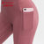 TP女士裸感瑜伽长裤 高腰提臀带口袋紧身运动裤高弹速干健身裤TP8028(中灰蓝 S)第4张高清大图