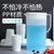 夏日装冷水壶大容量家用透明凉水壶塑料冰开水杯柠檬果汁壶耐高温(蓝色 - 冷水壶2.2L+4杯 默认版本)第2张高清大图