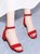 一字带凉鞋中跟气质仙女风2022年新款夏季粗跟百搭时装高跟女鞋子(40 米色/9019-1（跟高4cm）)第4张高清大图