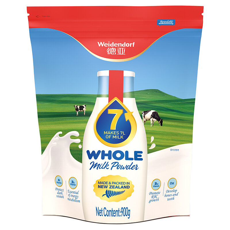 德亚全脂奶粉900克新西兰进口奶粉学生青少年中老年成人