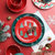 圣诞节餐具陶瓷碗碟套装家用汤碗饭碗创意西餐牛排盘子情侣杯碟子(红色小碗 默认版本)第5张高清大图