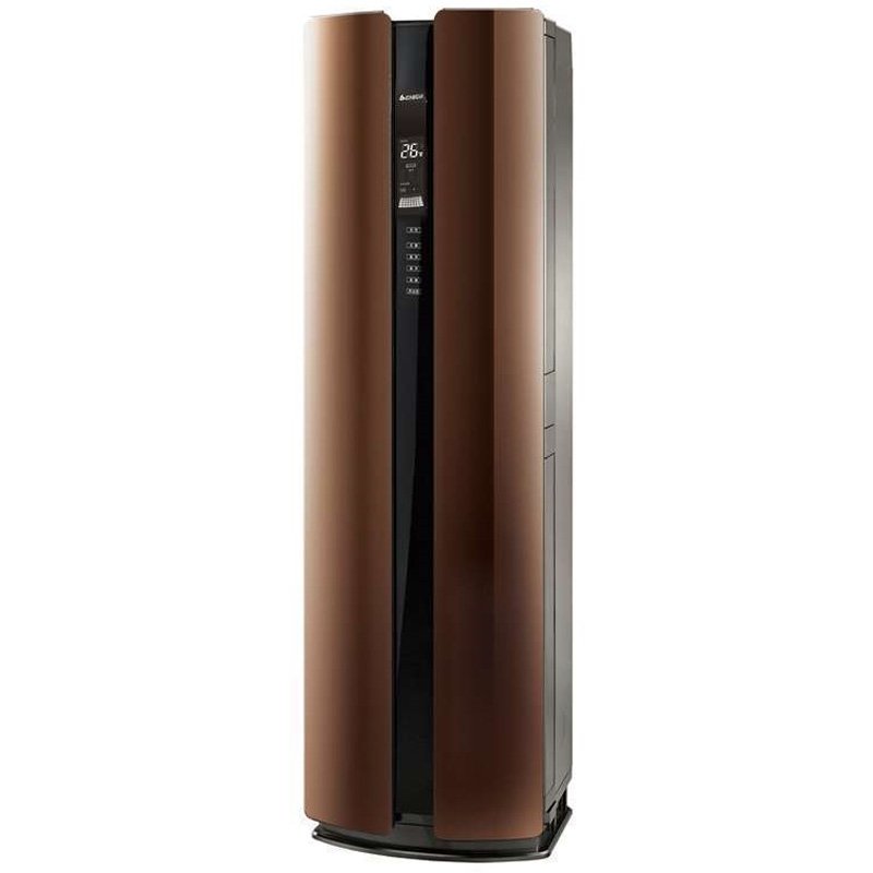 志高chigo2匹变频冷暖电辅立柜式空调kfr51lwdbp51n2a咖啡色