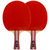 红双喜四星级乒乓球拍横拍对拍 经典四星级套装  乒乓球10个4002 国美超市甄选第4张高清大图