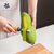 日本AKAW厨房剥皮器便携水果刮皮器家用蔬菜刮皮刀神器削皮刀(绿色)第4张高清大图