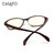 卡莎度(CASATO) 男女款黑色素镜片防蓝光防辐射眼镜框架 电脑护目镜可以配镜1312(棕色)第5张高清大图