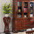 洛美蒂 美式实木花架 欧式实木雕刻置物架 客厅花架 花架第3张高清大图