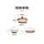 青苹果【国美好货】茶色餐具5件套（玻璃煲1L+2只双耳碗400ML+2只浅盘）加厚 加厚第5张高清大图