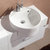 伊赛伦特现代简约浴室柜组合洗脸盆洗手池卫生间卫浴柜洗漱台盆柜8006(白色实木 0.8米)第5张高清大图