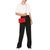 MCM女士红色绗缝皮革Millie斜挎链条包MYZ9AME42RU红色 时尚百搭第4张高清大图