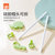好孩子儿童筷子其他材质1支装 练习筷训练筷餐具（粉/绿随机发货）第3张高清大图