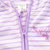 迪士尼Disney童装 儿童外套纯棉汗布条纹春季新品上衣男女宝宝卡通休闲卫衣服191S1103(120cm 紫色)第3张高清大图