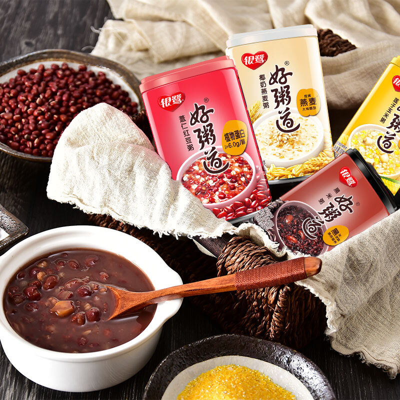 银鹭好粥道五种口味混合280g10罐整箱装速食八宝粥