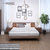 一米色彩 北欧日式双人床 实木婚床 简约单人床 全实木 橡胶木(胡桃色 1.5米单床)第4张高清大图