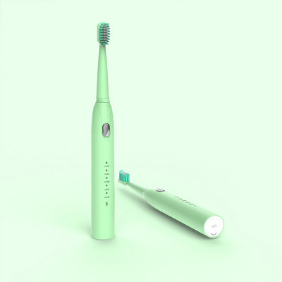 亮刻声波震动牙刷 充电式电动牙刷 杜邦刷头S802(绿色)
