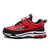 秋季新款儿童运动跑步鞋皮面男童鞋(27 黑红色)第5张高清大图