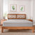 家逸北欧实木床1.8米双人床卧室现代简约1.5米橡木床环保卧室家具(原木色 1.8米*2米)第2张高清大图
