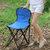 索尔诺折叠椅凳子户外便携式沙滩椅 靠背钓鱼椅凳 马扎小凳子152(粉色)第4张高清大图