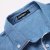 Genanx格男仕 秋装新款时尚休闲白波点蓝色长袖衬衫 D080(M)第3张高清大图