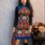 红裳女装 民族风棉麻刺绣连衣裙 夏季短裙复古文艺连衣裙 9A578(XL)第2张高清大图
