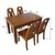 木巴家具 全实木餐桌水曲柳餐桌椅组合一桌四椅六椅长方形餐厅家具(CZ135+4*DZ014 默认)第5张高清大图