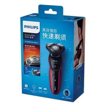 飞利浦（Philips）电动剃须刀S5078/04   25分钟无绳剃须 卡入式修剪器 LED 显示屏 干湿双剃技术