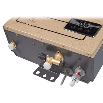 前锋(CHIFFO）JSQ24-A4/403 智能 恒温 天然气热水器 强排式 燃气热水器 咖啡金 12L