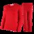 南极人保暖内衣本命年男女圆领加绒套装内裤袜子六件喜庆红色礼盒(女士本命年六件套组合 XXL)第5张高清大图