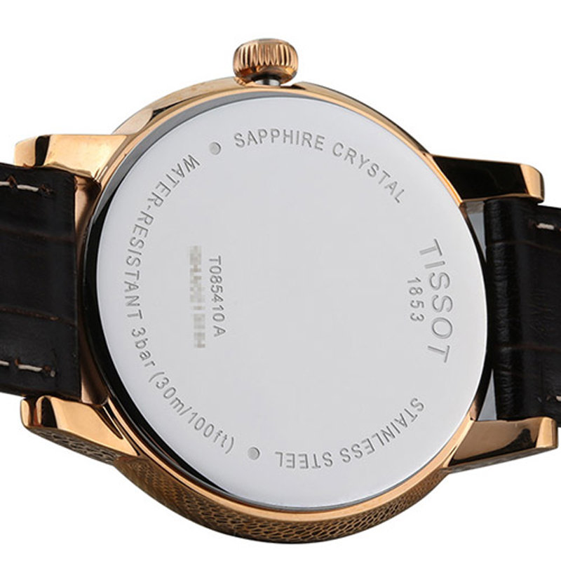 瑞士tissot天梭卡森石英男表皮带t0854103601200