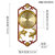 汉时（Hense)新中式实木复古装饰挂钟客厅古典静音石英时钟HW7333(富贵有鱼)第2张高清大图