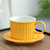欧式咖啡杯套装陶瓷碟套装时尚高颜值设计英式下午茶套裝花茶杯(罗马柱咖啡杯-蓝)第4张高清大图
