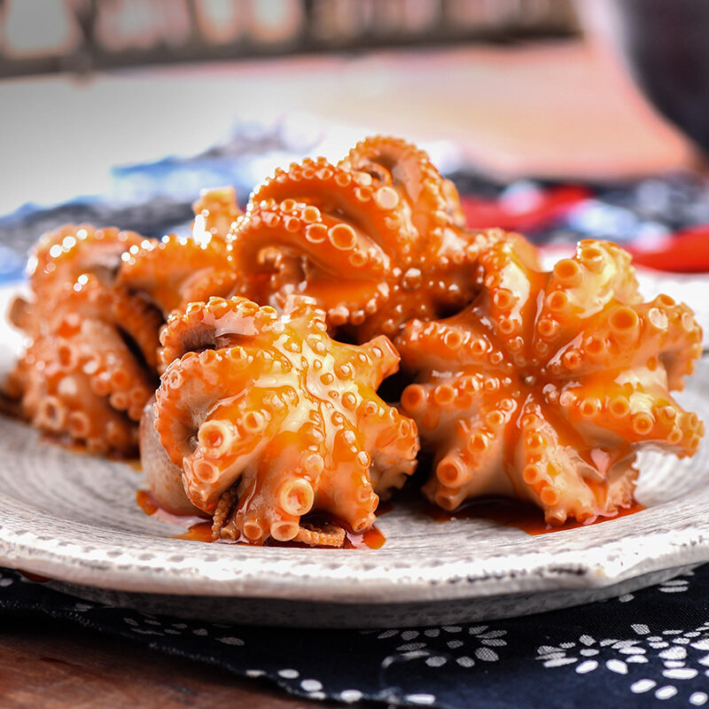 上麟记新鲜冷冻去牙去内脏小八爪鱼翻花小章鱼1kg /袋 火锅生鲜食材