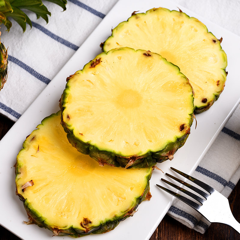 国美好货菲律宾进口凤梨2粒装单果9001200g酸甜可口无需盐水顺丰发货