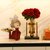 现代轻奢创意水培网红花瓶摆件客厅插花北欧玄关电视柜餐桌装饰品(H花瓶小号+玫瑰花 10枝+珠光鹿1对)第3张高清大图