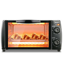 美的（Midea）T1-108B 电烤箱（双层烤位 上下发热管 小巧玲珑 烘焙入门选择）(电烤箱)