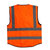 谋福 反光安全背心 反光衣 交通马甲 骑行马甲 荧光马甲/有口袋（可印制）(橙色)第5张高清大图