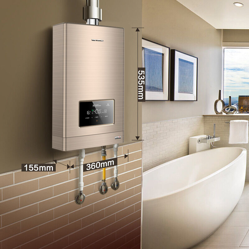 美的(midea) jsq30-w3 燃气热水器16升家用智能恒温抗风强排式稳燃