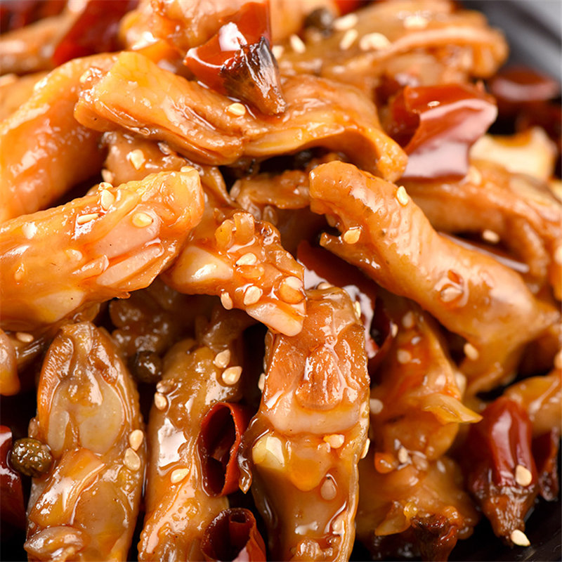 四川私房菜网红冷吃麻辣香辣鸡脚筋100g休闲卤味零食真空即食熟食冷吃