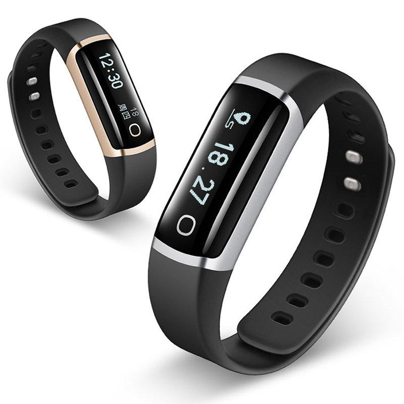 ticwatchls418bticband智能手环心率监测无线直充香槟金