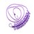 雨花泽（Yuhuaze）多用途夹子晾衣绳 防风晒衣架 防滑挂衣绳晒衣绳晒衣夹（紫色） YHZ-90290第5张高清大图