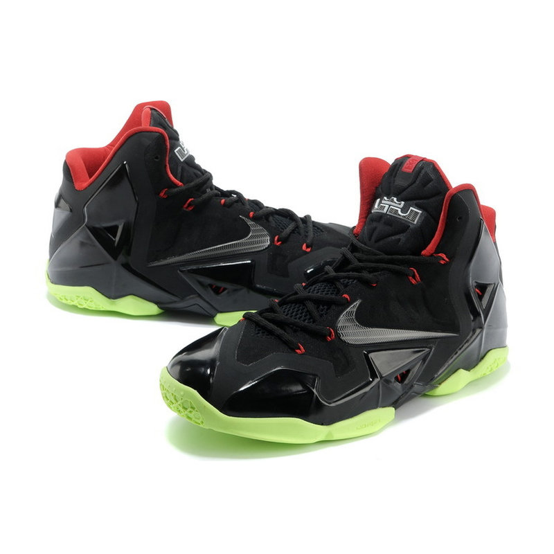 耐克nike lebron lbj 11詹姆斯11代男士运动篮球鞋650884(金刚黑 44)