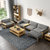 曲尚（Qushang）沙发新中式实木框架皮布沙发北欧格调大小户型整装客厅家具1820(布艺座包 1+2+3组合)第3张高清大图