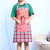 可爱公主韩版女围裙袖套厨房纯棉厨师工作服围腰防污防油做饭成人(绿色 亲爱的/红)第2张高清大图