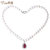 蒂蔻T0536时尚水滴珍珠项链女款 925银珍珠套链 国美超市甄选第2张高清大图