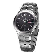 天王表 钢带男士手表表时尚简约大气商务石英表手表 男士腕表GS3626S/D黑